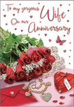 This anniversary card scene unfolds like a quiet celebration set in the heart of Maida Vale, where elegance and emotion meet on a single surface. A bouquet-style cluster of classic red roses occupies the centre, their petals unfolding in generous, velvety layers that give each bloom a sense of depth and softness, much like a bouquet freshly finished by a Maida Vale florist. The rich crimson tones are softened by an array of greenery, with shiny leaves and delicate stems that curl naturally around the flowers, enhancing their colour and shape. Just alongside the roses, a refined envelope rests, its creamy paper gently creased at the flap as though recently opened or about to be sealed with a loving note. A fine piece of jewellery glints subtly nearby, its smooth metal and graceful design hinting at a thoughtful anniversary gift. A heart-shaped keepsake box adds another layer of sentiment, its rounded form and vivid red surface mirroring the roses while suggesting treasured memories tucked inside. Scattered tiny hearts and a single butterfly motif bring a touch of whimsy and movement to the composition, like the light-hearted joy of an evening stroll along Maida Vale's tree-lined streets. The lighting is soft and diffused, casting a warm glow that highlights the satin-like petals, polished jewellery, and glossy box without any harshness. Elegant handwritten-style script drifts across the card, tying the scene together. Every detail contributes to a feeling of intimate romance and enduring affection, ideal for an anniversary greeting that feels as personal and timeless as the love it celebrates in Maida Vale.